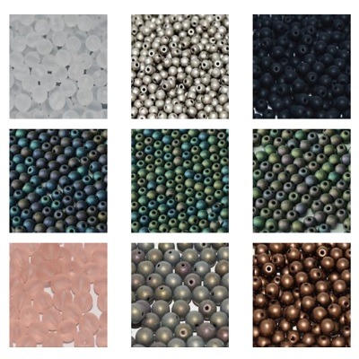Round Beads Matted - Frosted