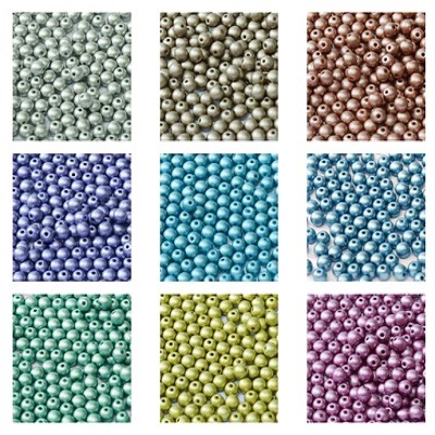 Round Beads Metallic