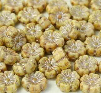 Flower Beads FLB-03000/96832 Chalk Terracota Rose Gold