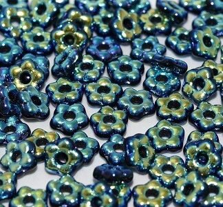 Forget me Not / Flower Beads 23980/28703 Jet AB Full