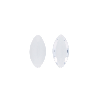 Cabochon Glass 20x10mm - 00030 - Crystal  4 pc(s)