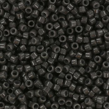 Miyuki Delica DB-2368 Duracoat Opaque Dyed Charcoal Grey